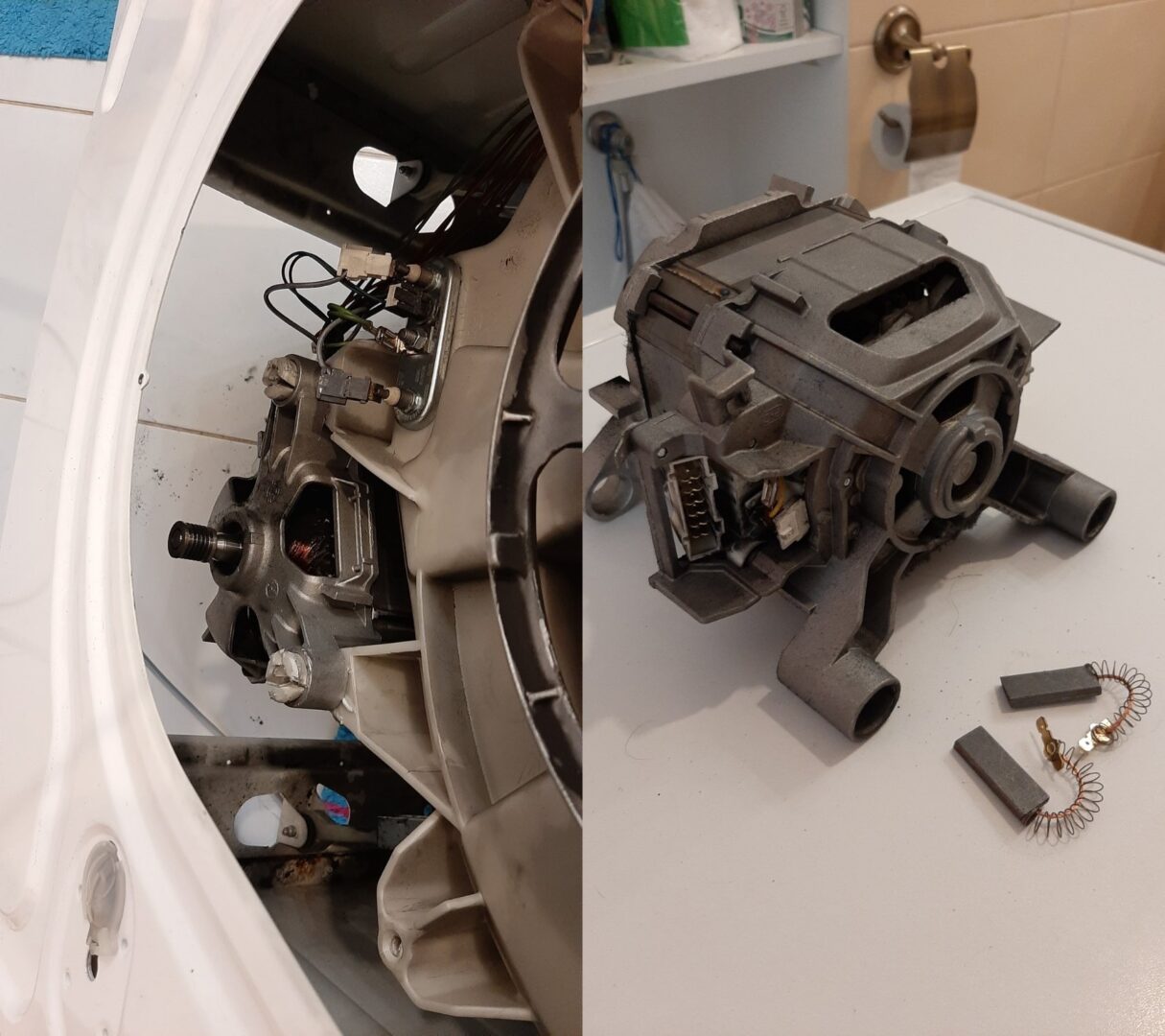 Instrukcja wymiany szczotek silnika pralki Bosch Classixx 5