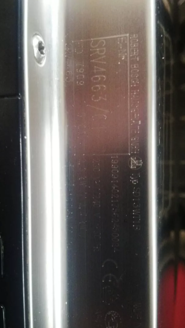 Tabliczka znamionowa Zmywarki Bosch SRV4663-01 - wymiana kondensatora filtra przeciwzakłóceniowego