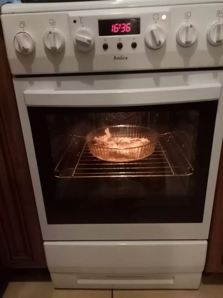 Naprawiony piekarnik Amica po wymianie programatora i przycisków