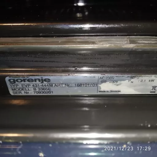 Wymiana dolnej grzałki w piekarniku Gorenje B3365E - naprawiaj, nie wyrzucaj