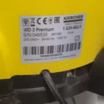 Tabliczka znamionowa odkurzacza Karcher w d3 premium 1.629-863.0 - naprawa