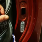 Wiązka kabli w drzwiach pralki Daewoo DWC-UD121DC