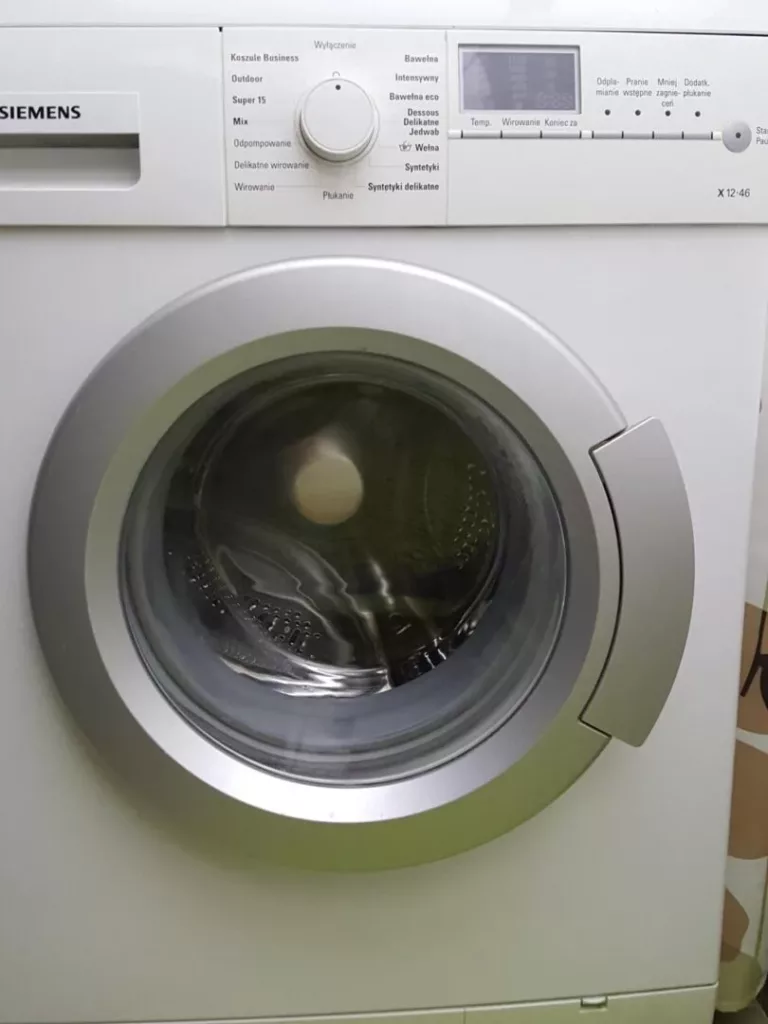 Pralka Siemens WS12X460PL 18 po udanej wymianie spalonej grzałki