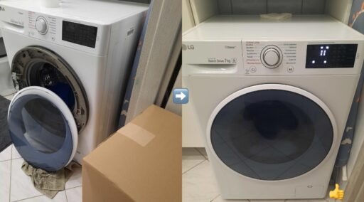 Wymiana drzwi w pralce LG SteamSpa F2J6QY0W - naprawiaj, nie wyrzucaj