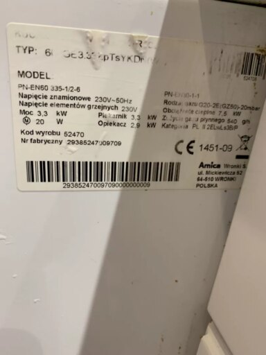 Pęknięta szyba zewnętrzna w piekarniku kuchenki Amica 608GE3.33ZpTsYN(XL) - naprawiaj, nie wyrzucaj