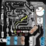 Schemat pomocny przy naprawie PCB spieniacza mleka AEG Crema EA150 950074401-00