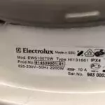 Tabliczka znamionowa pralki Electrolux EWS10070W 914529001-01