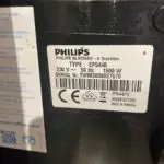 Tabliczka znamionowa ekspresu do kawy Philips EP5446/70