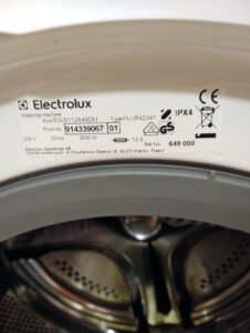 Tabliczka znamionowa pralki Electrolux EWS11264SDU