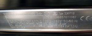 Tabliczka znamionowa zmywarki Bosch SMV50E10EU/04