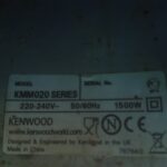 Tabliczka znamionowa robota kuchennego Kenwood KMM063 Major Titanium - seria KMM020