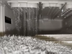Pralka Samsung WW10T504DAE/S6 pobiera płyn do płukania na samym początku prania