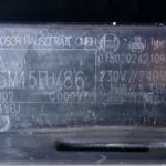 Tabliczka znamionowa zmywarki Bosch SGI55M45EU/86