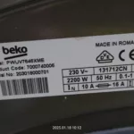 Tabliczka znamionowa pralki Beko PWUV7646XME PL