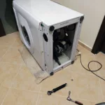 Wmiana amortyzatorów i pompy w pralce Hotpoint Ariston ARSD129EU - pralka hałasowała podczas odprowadzania wody i podczas wirowania