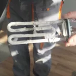 Upalona grzałka Electrolux EWS11054SDU po 7 latach - wymiana grzałki na nową