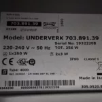 Tabliczka znamionowa okapu Ikea Underverk 703.891 39 3050520993
