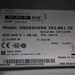 Tabliczka znamionowa okapu Ikea Underverk 703.891 39 3050520993