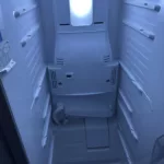 Wnętrze lodówki Samsung RS7567THCSP/EF po wymianie uszkodzonej grzałki parownika