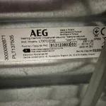 Tabliczka znamionowa pralki AEG LAVAMAT LTX7C562C 91312380303