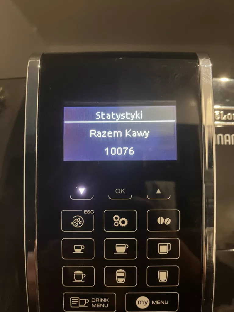 Wyświetlacz ekspresu do kawy DeLonghi ECAM 350.75
